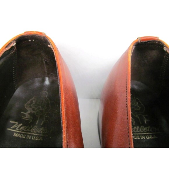 Nettleton Leather Half Strap Loafers Size 11 B/D Made In The USA - Picture 14 of 16